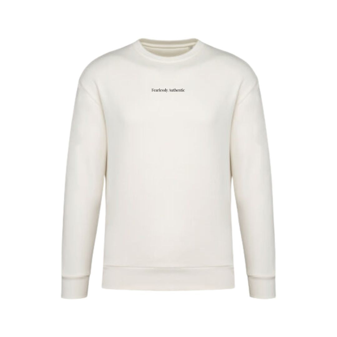 BRAND BASIC - sweater fearlessly authentic (geborduurd)