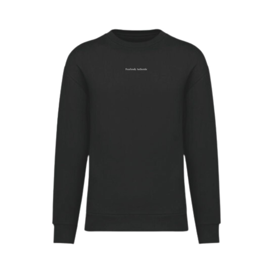 BRAND BASIC - sweater fearlessly authentic (geborduurd)