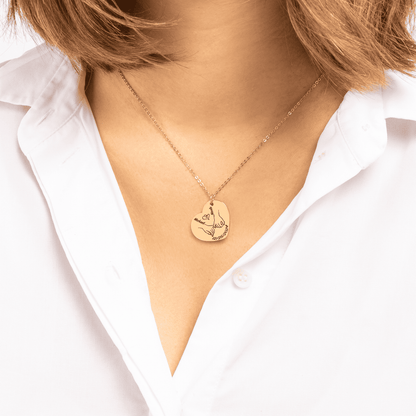 Ketting (te personaliseren) - pinky promise met datum en namen